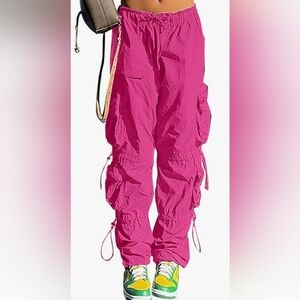 Pink Parachute Pants